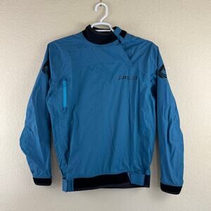 Level Six Jacket Shirt Small Blue Long Sleeve Dry Top Kayak Paddle Zip Pocket